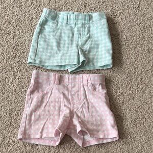 Garanimals Mint and Pink Checkered Shorts